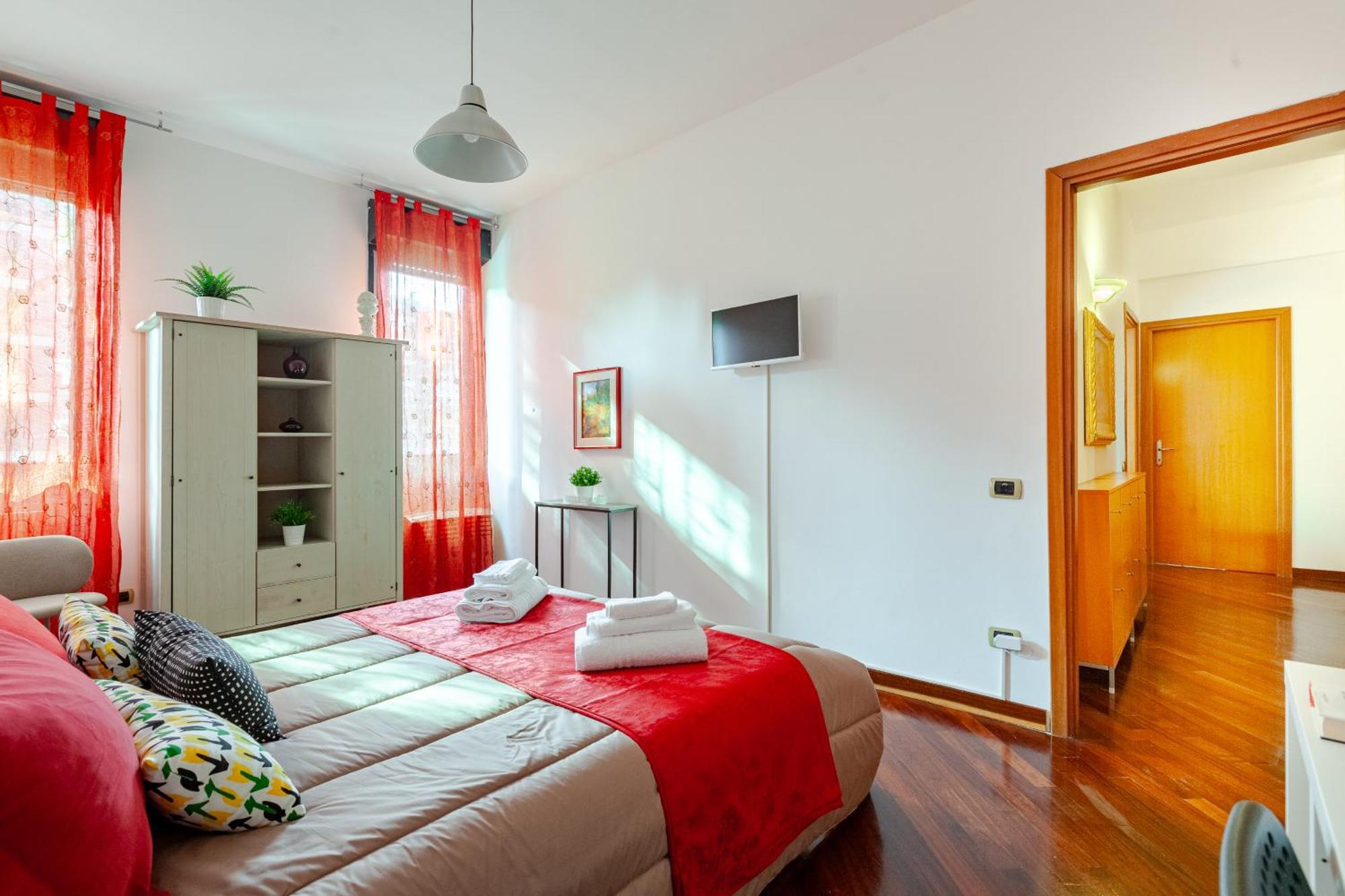 Casa de hóspedes Modern & Cozy In Rome, 2br, Wifi Ac
